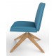 Fresh Lounge Chair With Wooden Pyramid Base